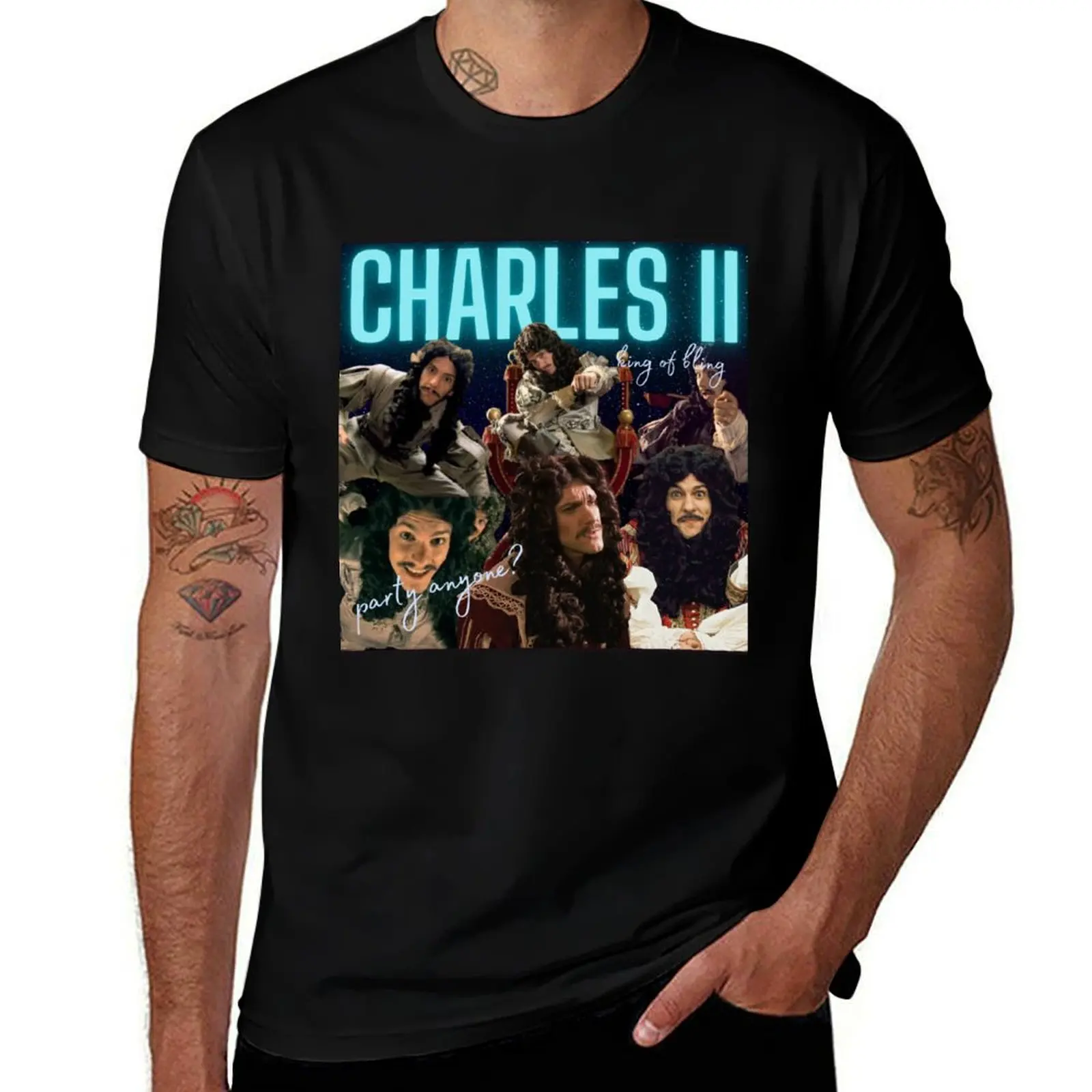 

Charles II - Horrible Histories T-Shirt t shirts for man graphic funny t shirts with prints man t shirts for men casual T-shirt