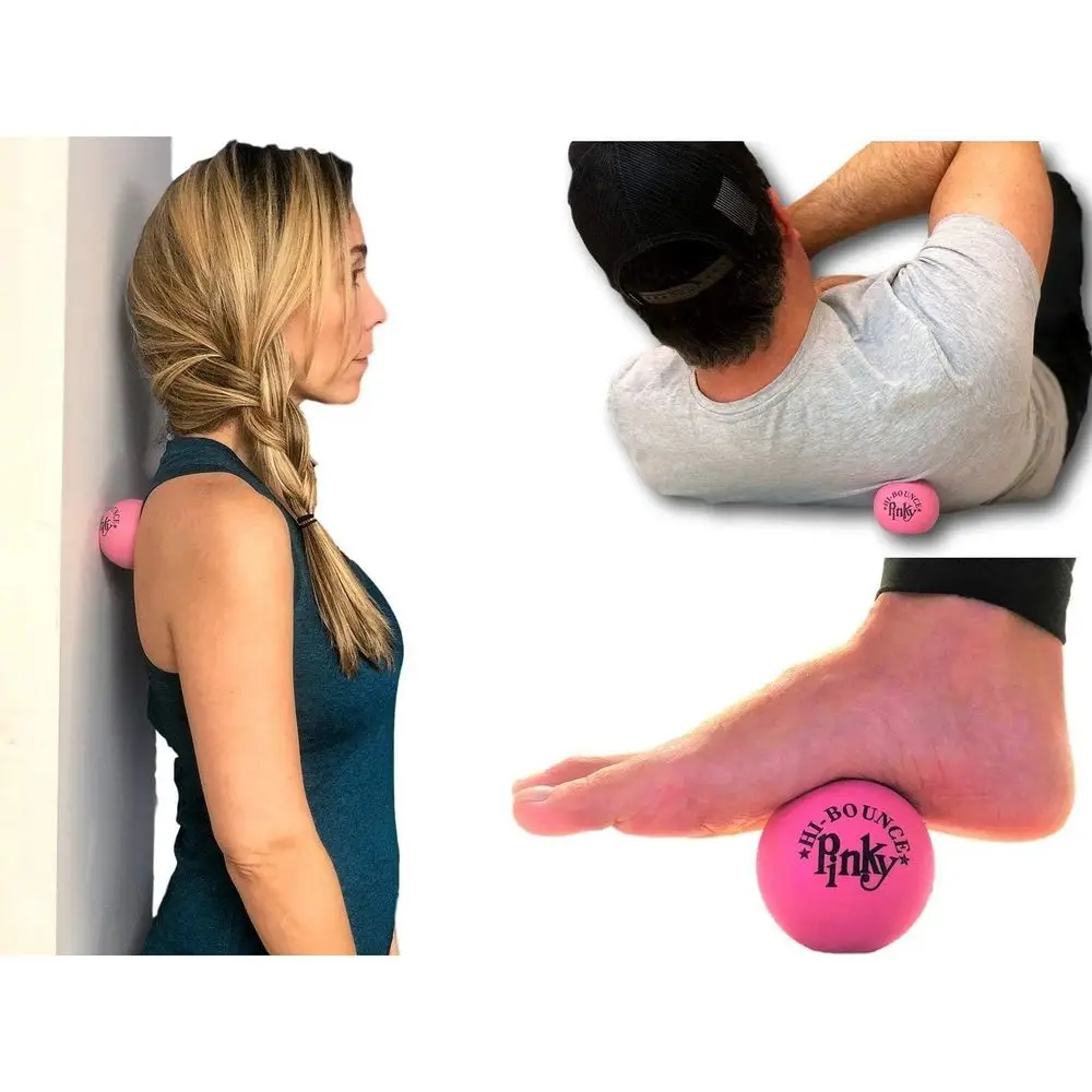 كرة ترتد بينكي (144 عبوة) كرات نطاطة مطاطية لكرة اليد للأطفال. كرة الضغط الوردية الصغيرة. لصالح الحفلات الرياضية الداخلية والخارجية