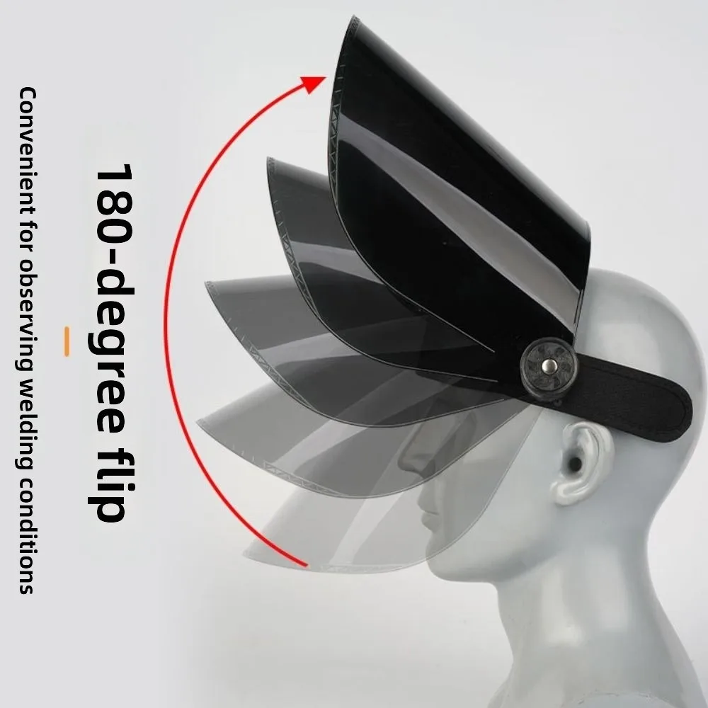 

Портативная сварочная маска с защитой от УФ-излучения, регулируемый защитный лицевой щиток, впитывающий пот, солнцезащитный козырек с открытым верхом для улицы