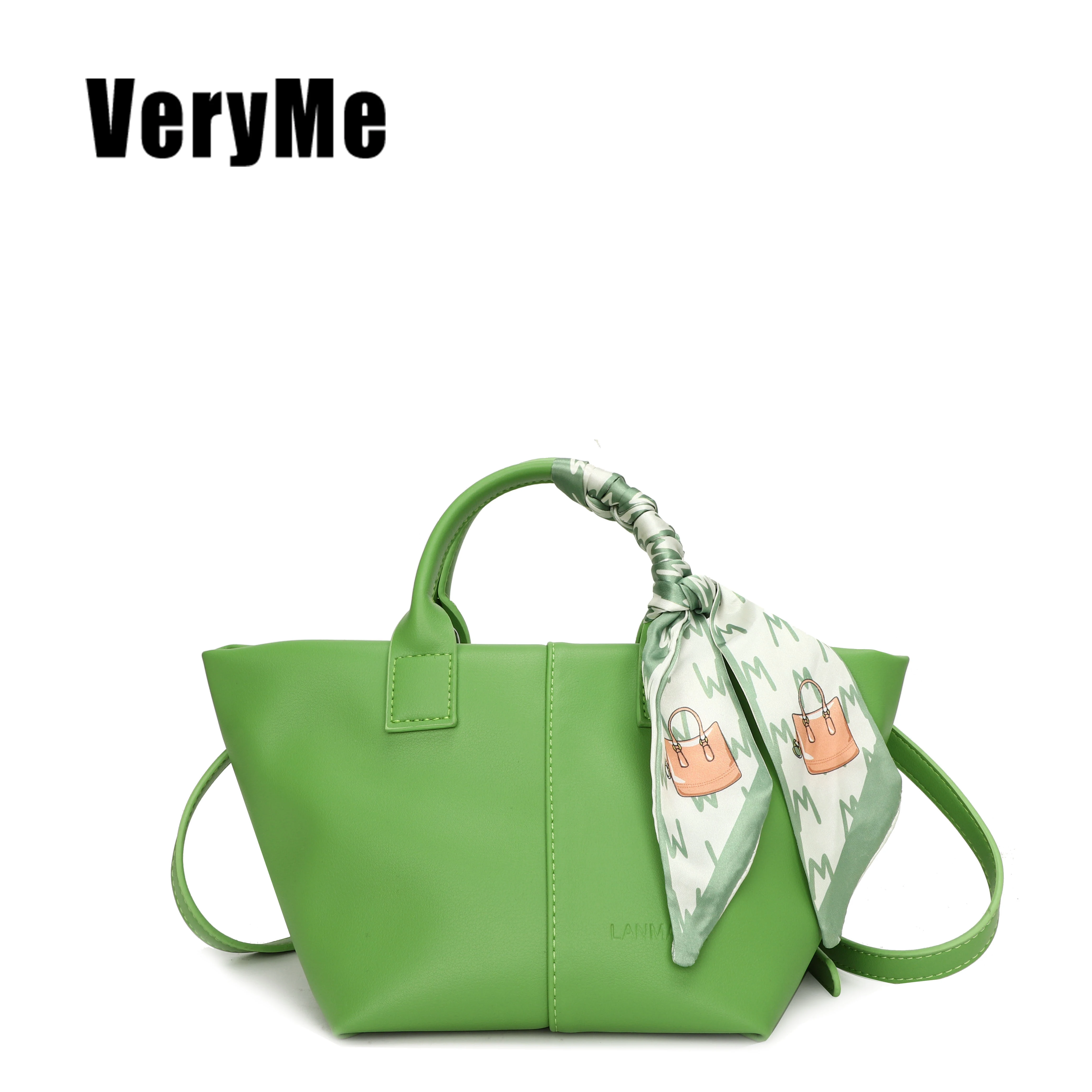 VeryMe-Bolso cruzado de cuero PU de alta calidad para mujer, bandolera Simple de Color sólido, de diseñador de lujo