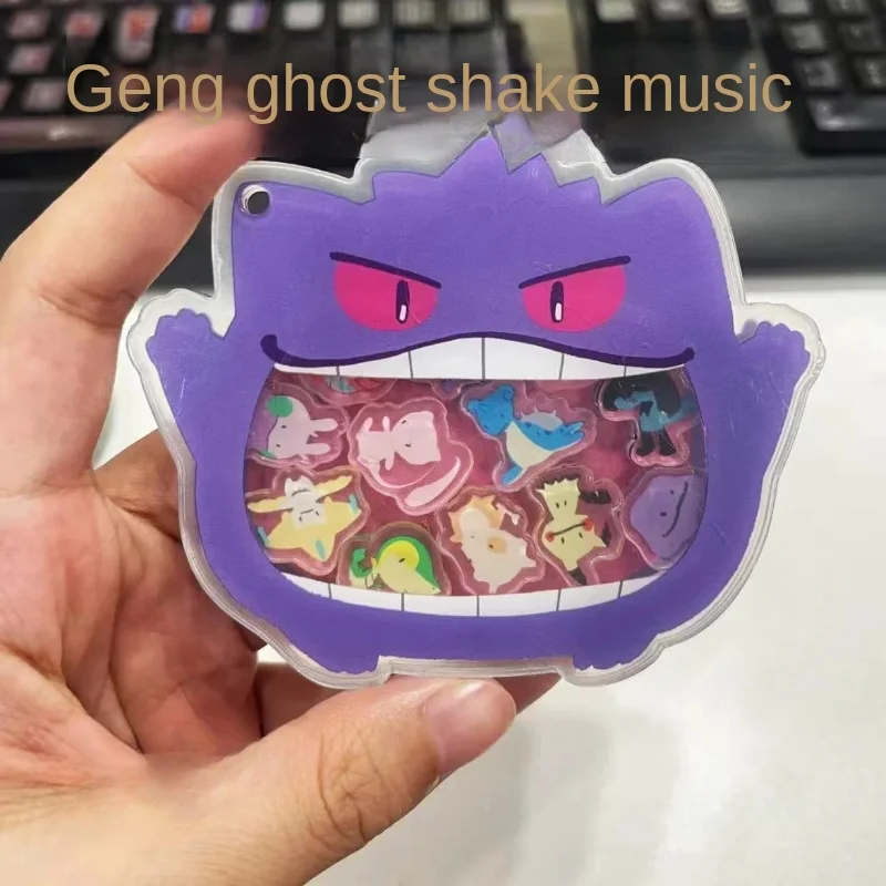 

Pokemon Gengar Shake Toy Transparent Acrylic Cartoon Shake Keychain School Bag Pendant Wholesale