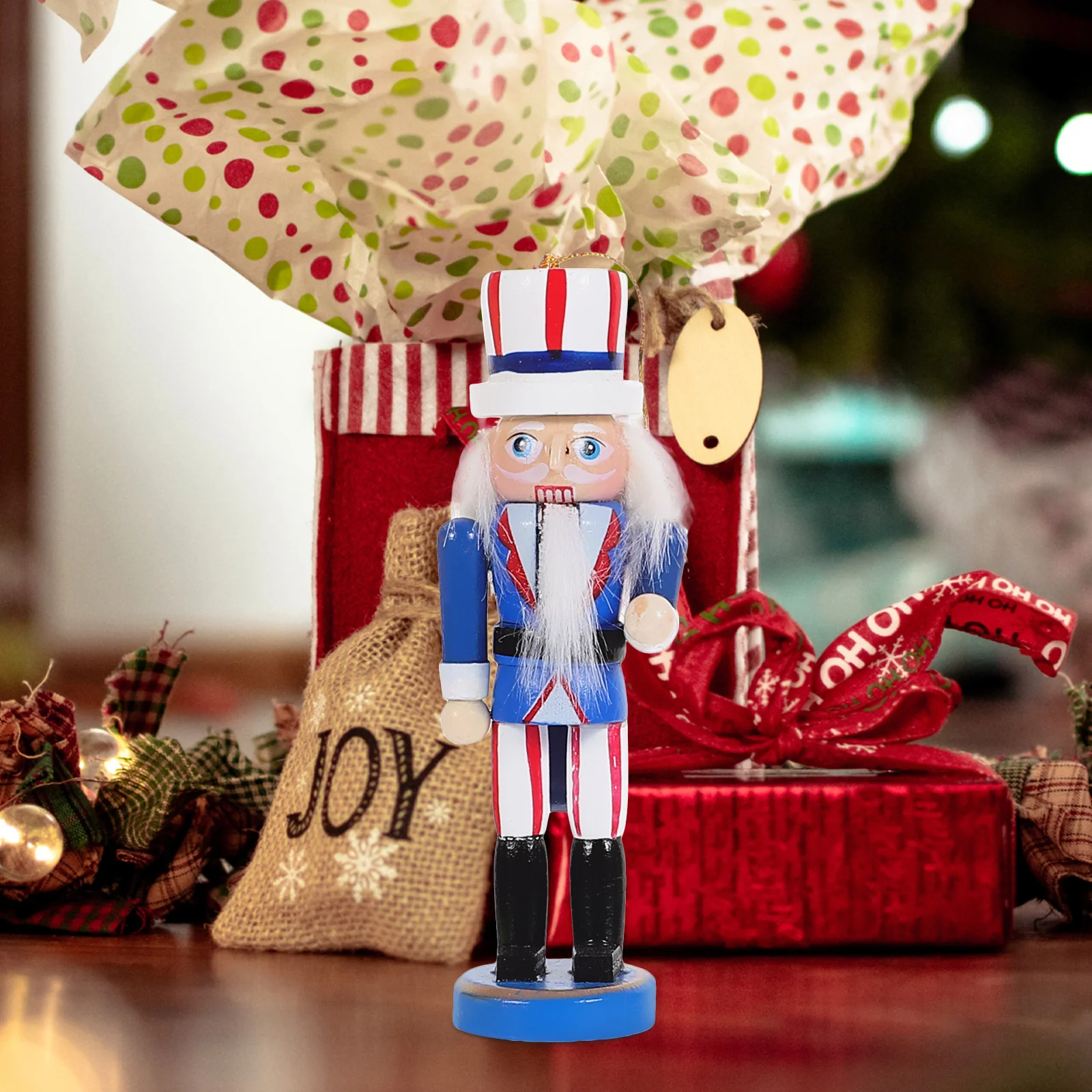 

6Pcs Intricately Designed Nutcracker Soldiers Wooden Christmas Decor Handcrafted Xmas Wooden Figurines Miniatures