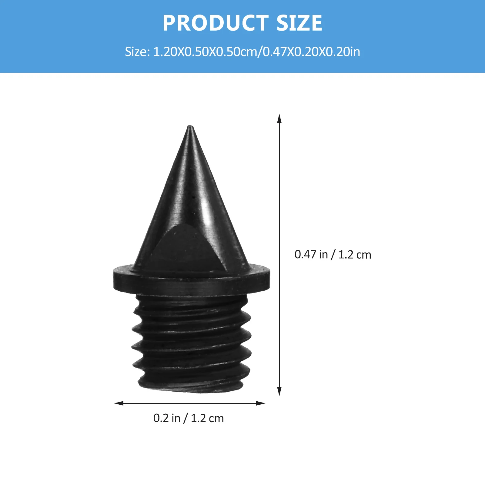 1 Satz Kohlenstoffstahl-Spikes, leicht, stark, Ersatz zum Einschrauben, Laufspikes für Schienenschuhe, Outdoor-Sport, Weitsprung