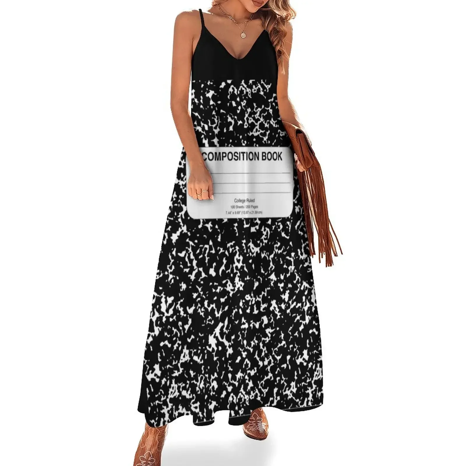 

Composition Notebook Design Gifts Sleeveless Dress Woman fashion Woman clothes clothes Dress