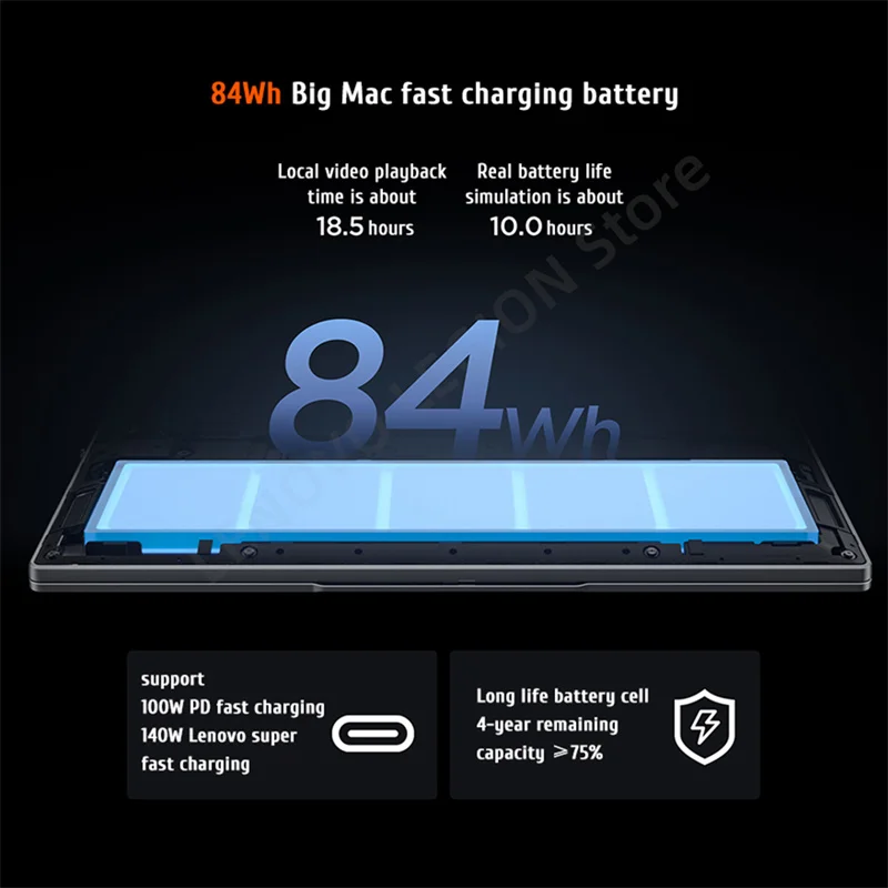 كمبيوتر محمول Lenovo 2024 Xiaoxin Pro 14 AMD R7 8845H 16/32GB 1T/2T SSD Radeon 780M 14 "2.8K 120 هرتز OLED Al Notebook كمبيوتر جديد