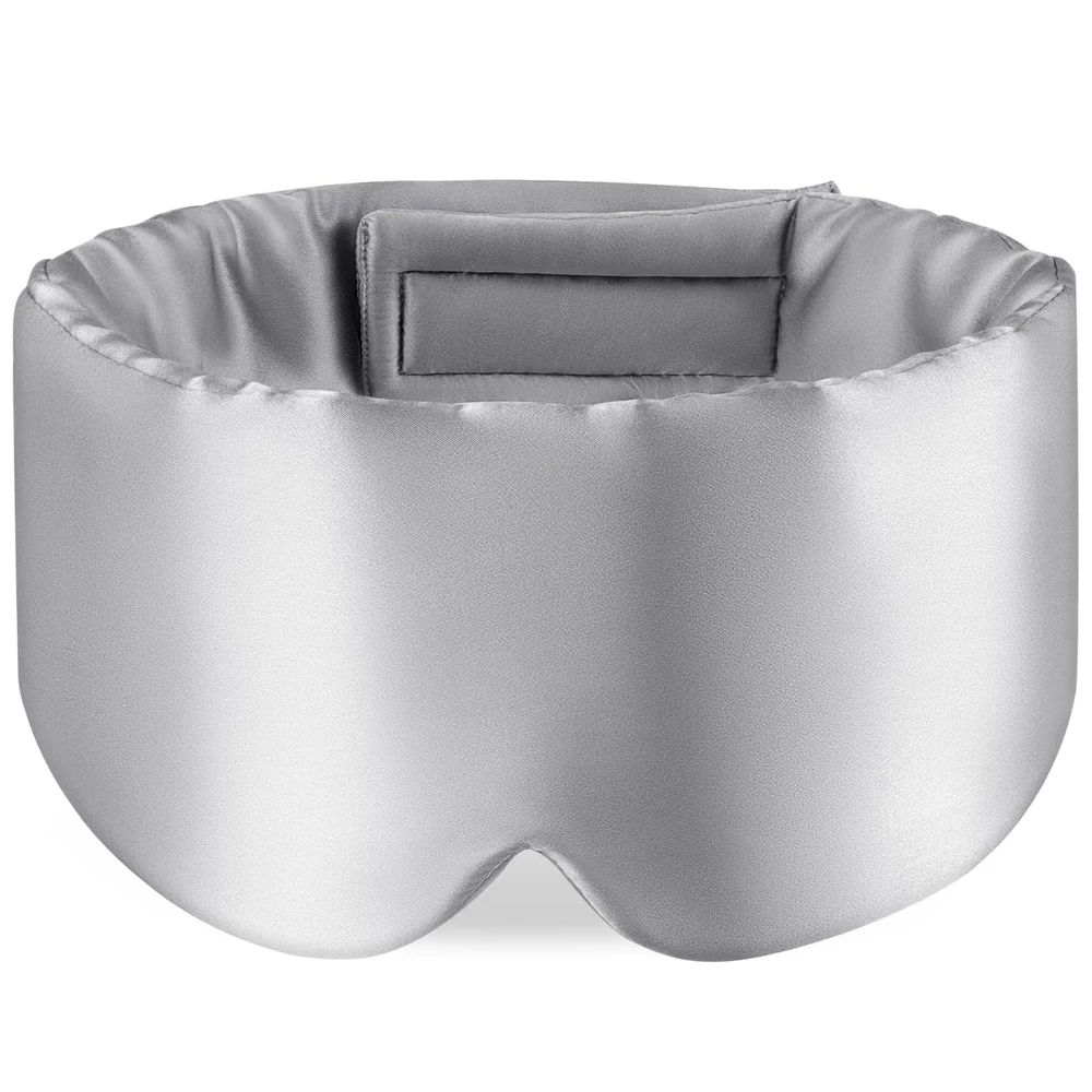 100% Moerbei Zijde Slaapmasker Ooglapje Blokkeren Licht Oogmasker Slaapmasker voor Reizen & Dutje Zacht Gewatteerd Slaapmasker Slaapmasker