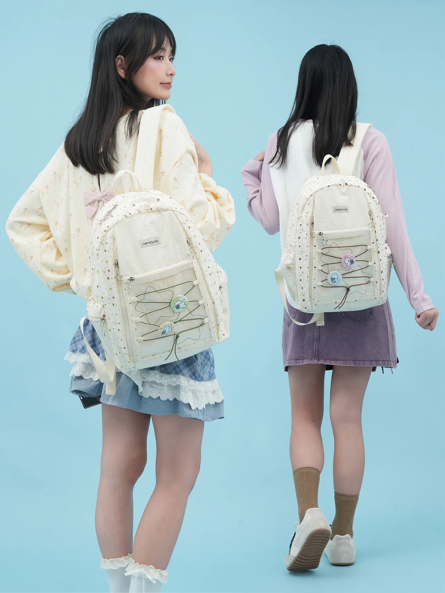 gamesoda-gaming-soda-mochila-unisex-para-estudiantes-bolsa-para-ordenador-star-girl-bolsa-de-doble-hombro-para-aliviar-el