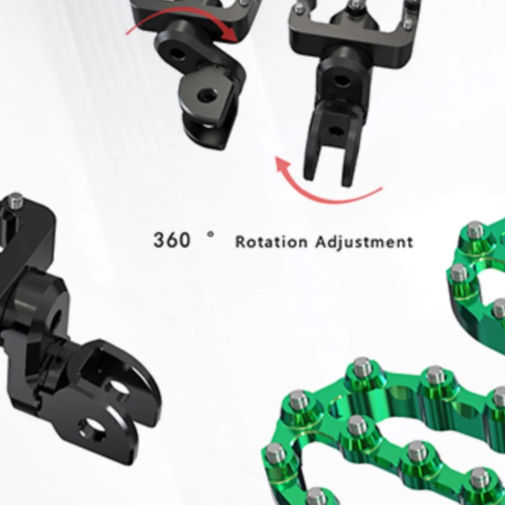

Подножки KLR 650 для Kawasaki KLR650 1987-2023 2022, алюминиевые подножки для мотоцикла, кронштейн для крепления педалей