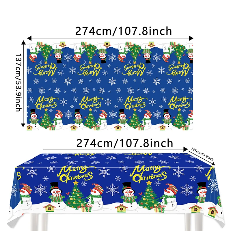 

Christmas Themed Party Tablecloths For Birthday Parties And Other Celebrations, Disposable Tablecloths, Home Decoration