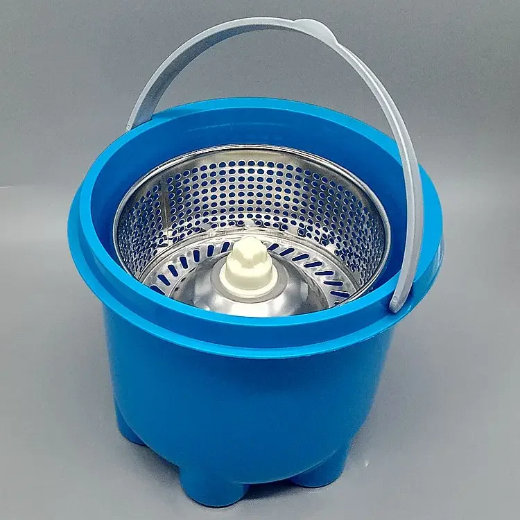 Hand pressure rotating mop bucket small single bucket mini dehydration bucket