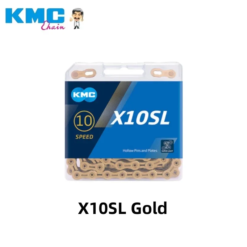 KMC X9SL/X10SL/X11SL Bike Chain Gold Silver Chain 9/10/11 Speed for SRAM MTB/Road Bike Chain