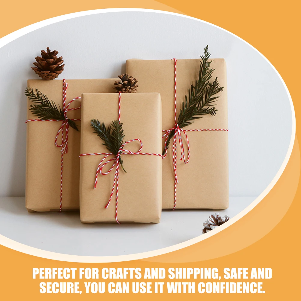 

2pcs 2 Rolls Paper 50m Natural Brown Gift Wrapping Paper Roll Wrapping for Birthday Festival Crafts Packaging Handmade Decor