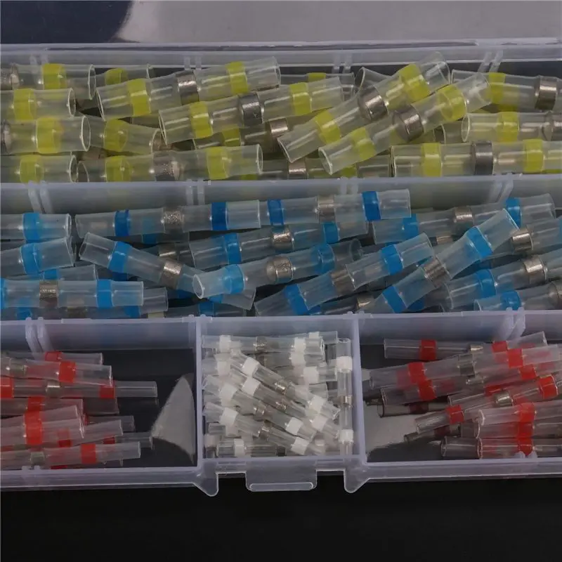 SYW-Self Solder Heat Shrink Butt Connectors With Solder, Waterproof Solder Wire Connectors, Solder Sleeves(260Pcs)