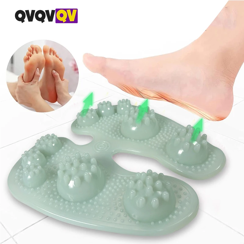 

Массажный коврик для ног, 1 шт., коврик для рефлексотерапии стоп с массажным мячом, коврик для акупрессуры в форме стопы для расслабления ног, снятия стресса