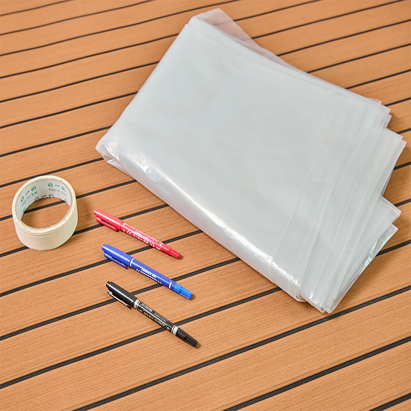 Custom Size Boat Deck EVA Foam Mat Waterproof Laminated Film Anti-Slip Marine Flooring Pad for Boat Deck Accessories