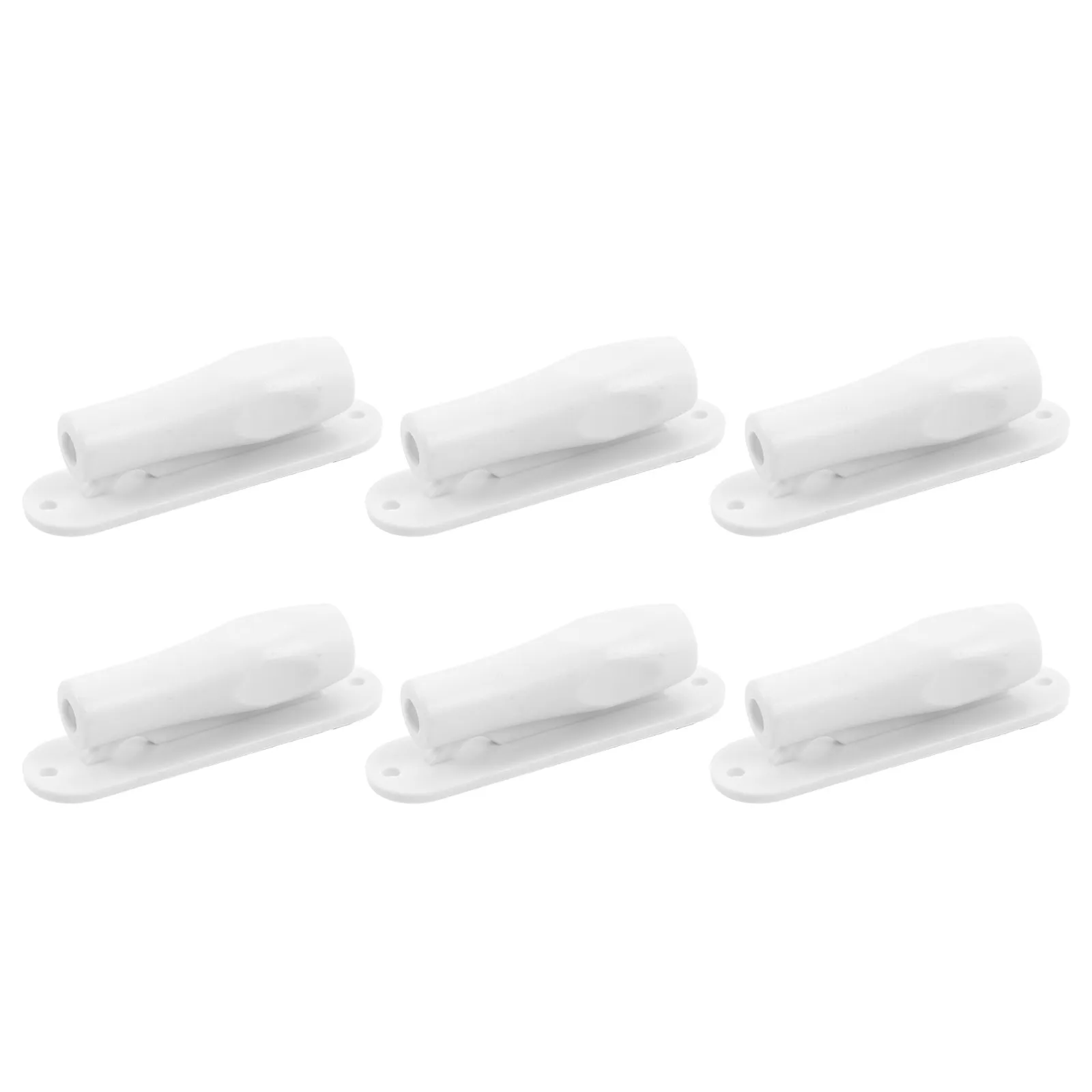 6 Pcs Pen Holder Ballpoint Clip Clipboard Adhesive Pencil White Marker for Desk Notebook