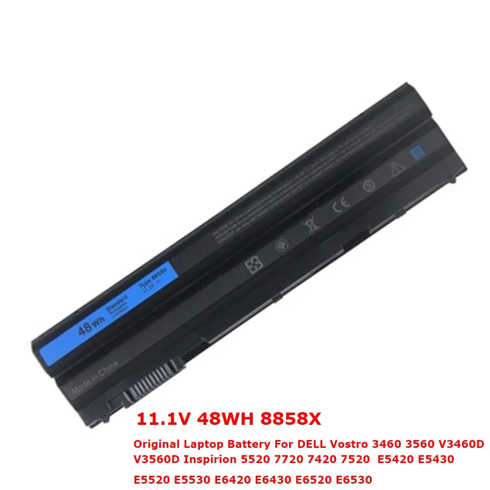 8858X 11.1V 48Wh Laptop Batteries For Dell Latitude Inspirion 5520 Vostro E5420 E5520 E5530 E6420 E6430 E6530 N3X1D T54FJ M5Y0X