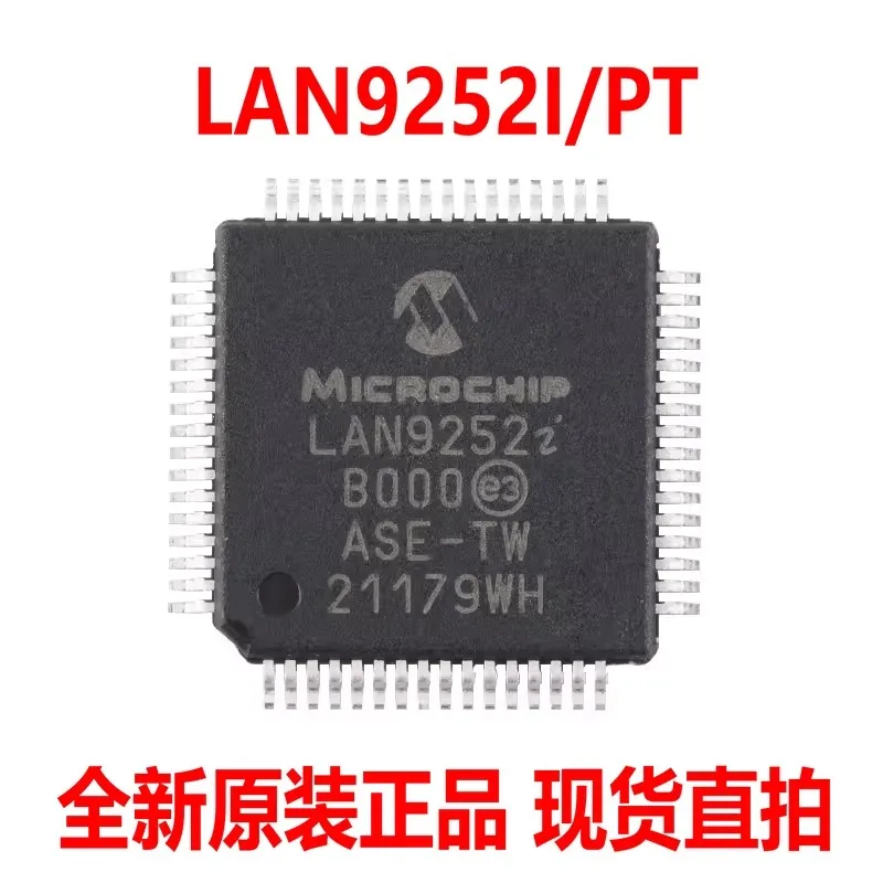 Original LAN9252I/PT TQFP-64 2/3 port EtherCAT device controller chip