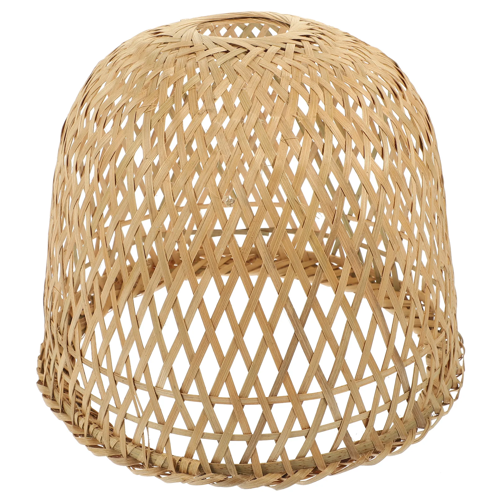 Bamboo Lampshade Light Cover Ceiling Lights Weaving Covers Hanging Office Pendant