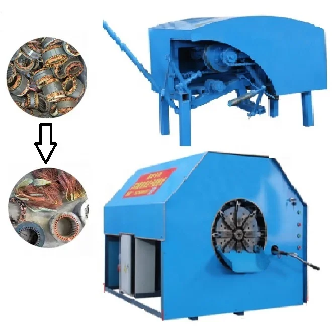 Max 65cm Scrap Electric Motor Stator Cutting Recycling Machine Motor Scrap Metal Cutting Recycling Disassembly Machine Automatic