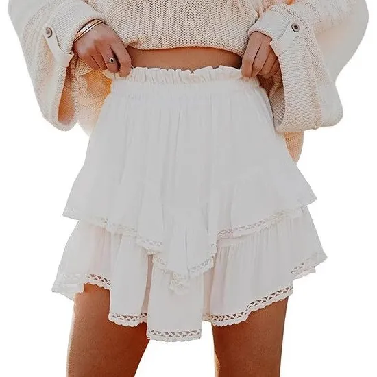 Wrinkle Treatment No Stretch Skirt Sexy with Mini Length Mini Skirt Casual Occasion Spring Season Party Occasion for Women