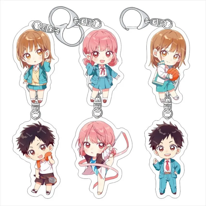 Personalized Cartoon Japanese Manga Youth Box Acrylic Keychain Chinatsu Kano Hina Chono Cosplay Keyring Bag Pendant Decor Gift