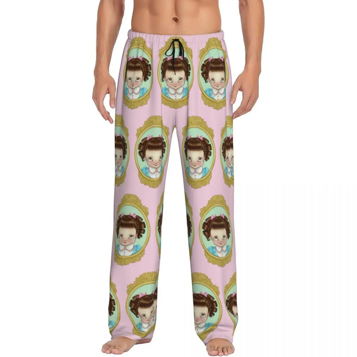 Custom Print Cry Baby Melanies Martinezs Logo Pajama Pants Men Sleep Sleepwear Bottoms with Pockets