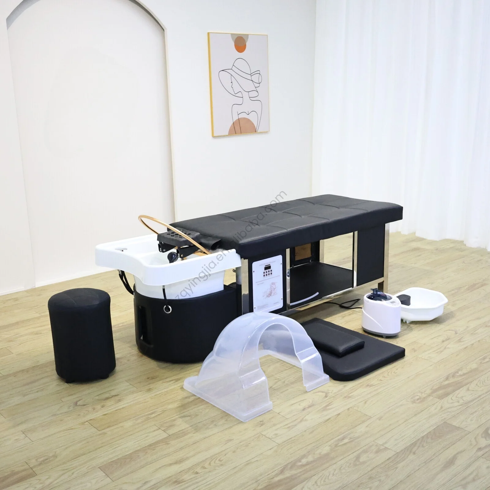 

Modern Lay Down Headspa Water Therapy Head Spa Hair Salon Washing Chair Thai Massage Shampoo Bed