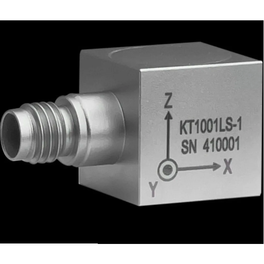 Suitable for PE three-axis piezoelectric accelerometer sensor emitter charge output 22000g impact limit 30kHz resonance