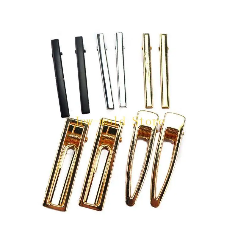 C71B 10pcs 수지 금형 DIY 헤어 핀 주조 금형 세트 바렛 실리콘 몰드 보석 에폭시 수지 아크릴 헤어 클립 금형 키트