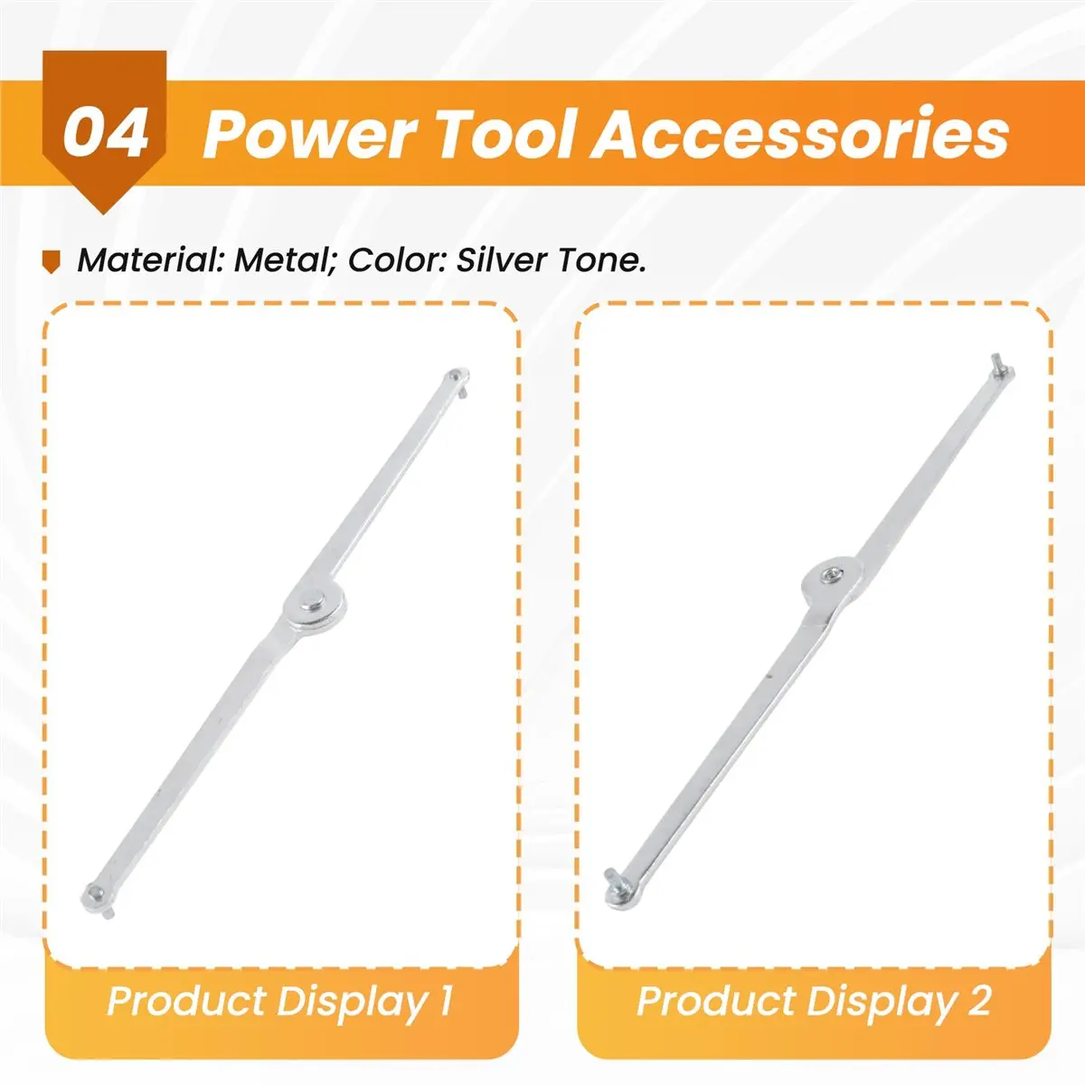 #30P 4.3mm Dia Pin Adjustable 11mm - 320mm Wrench for Angle Grinder,Opening Angle Grinder Wrench,(Silver Tone)