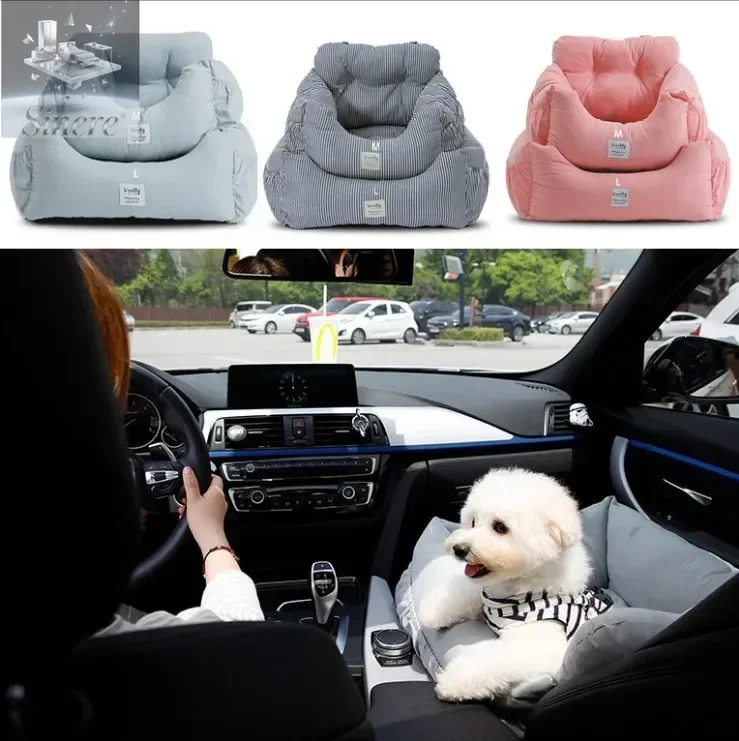 

Pet Safety Seat Kennel Cat Nest Four Seasons Car Portable Dog Cat Cushion Removable and Washing Small and Medium Dogs