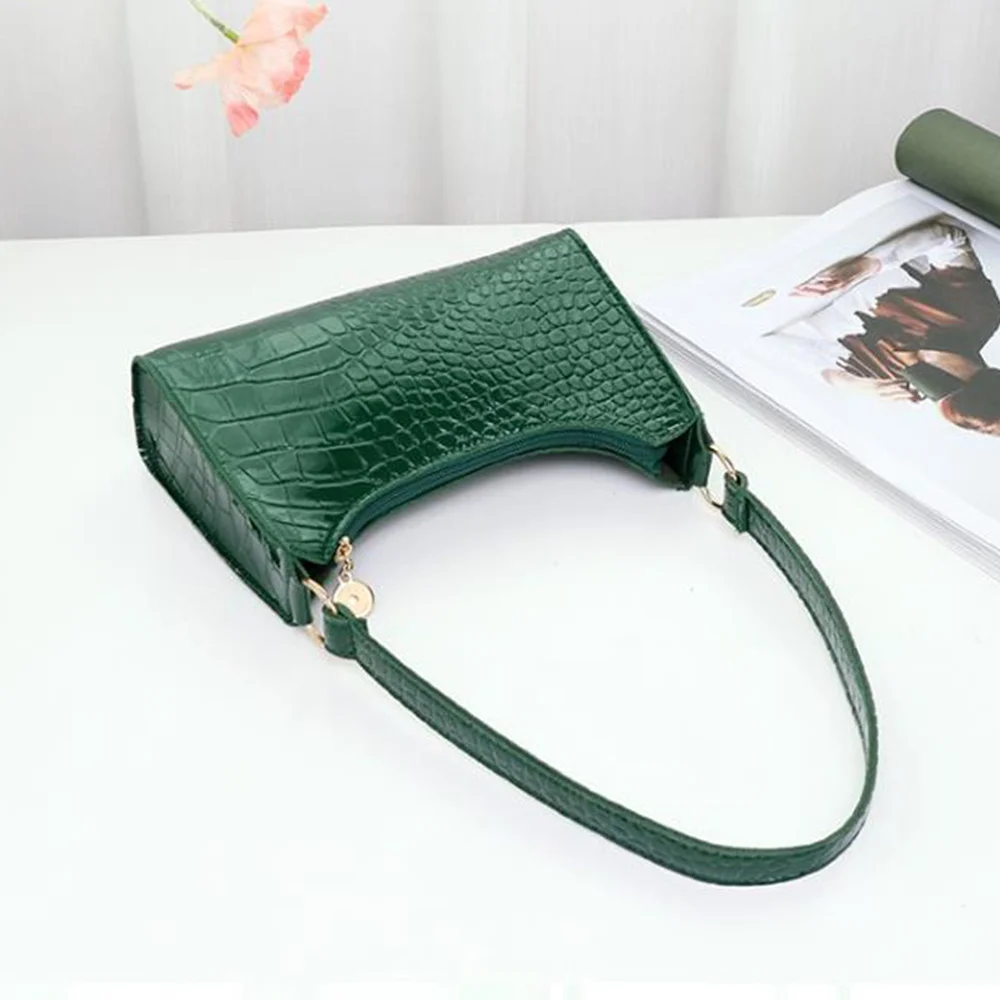 Women Vintage Shoulder Bag Retro Classic Purse Clutch Shoulder Tote HandBag with Zipper Closure for Women Suitable All Occasions