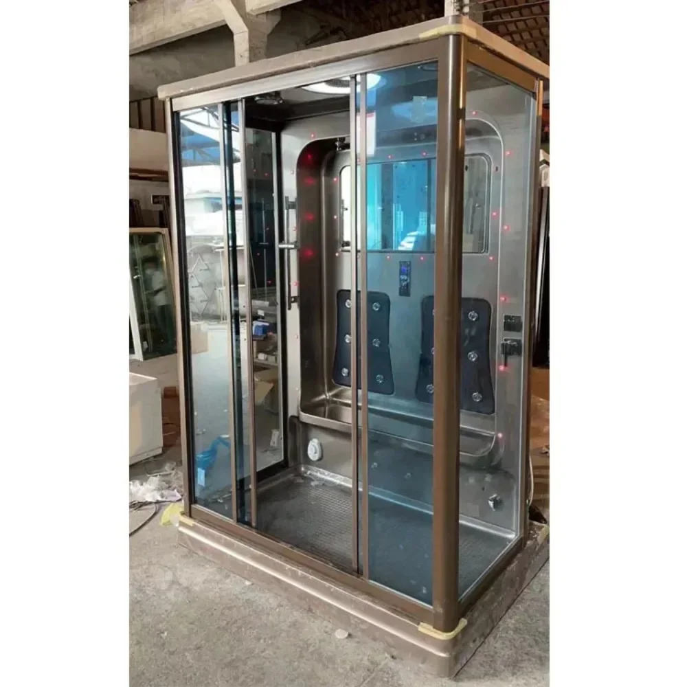 1500X1000X2200mm Bathroom Wall Against Steam Shower Enclosure Mult-Functional Wet Sauna Room 7049