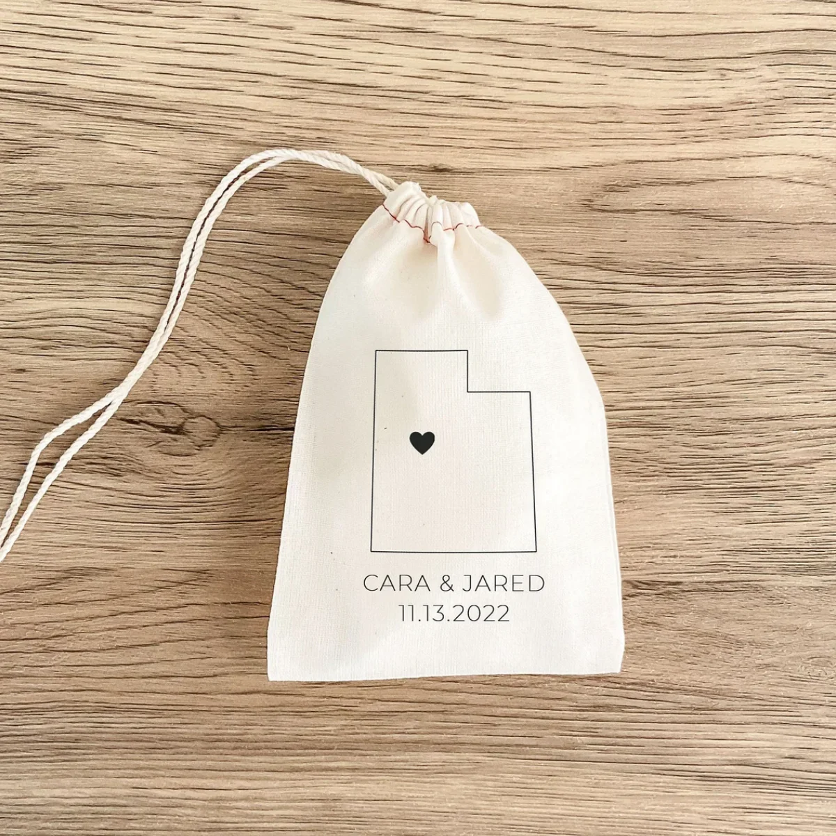 Utah Wedding Favor - State Outline Gift Bags - Wedding Party Favors - Wedding Gift - Personalized Hangover Kit - Custom State Fa