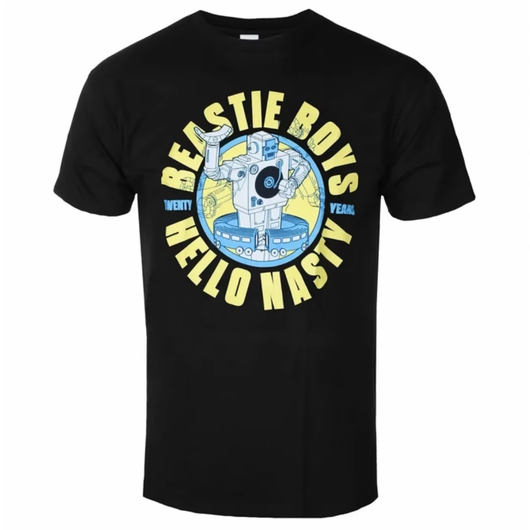 2026 New Cool Beastie Boys - Nasty 20 Years Art Pattern Hip Hop Band T-shirt - Casual Street Style Cotton T-shirt