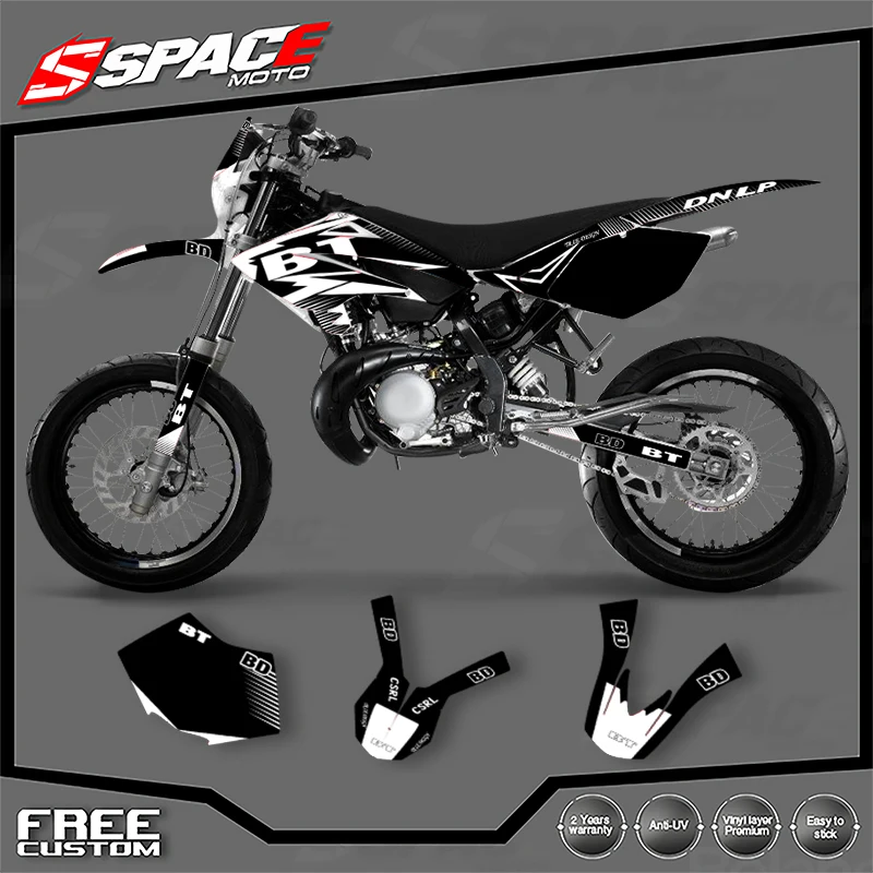 

SPACE Custom Motorcycle Graphics Background Decal for Beta RR 50 2006 2007 2008 2009 2010 Enduro Stickers Kits 02