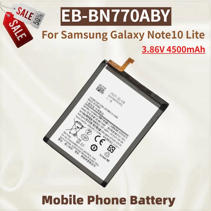 

High Quality EB-BN770ABY Phone Battery 3.86V 4500mAh For Samsung Galaxy Note10 Lite Brand New Replacement Battery