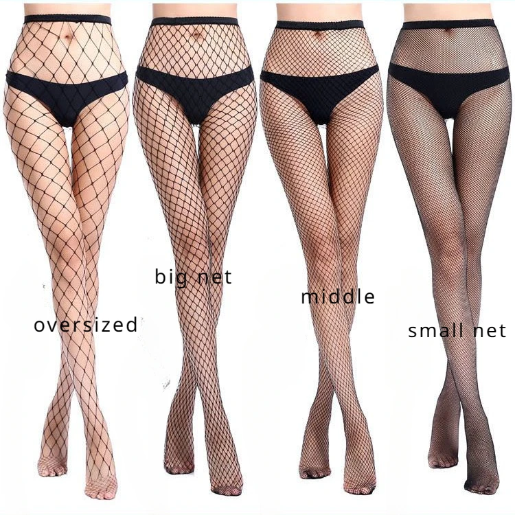 Longo Over-the-Knee Meias arrastão, Sexy Fishnet meia-calça, Malha Garter, europeus e americanos