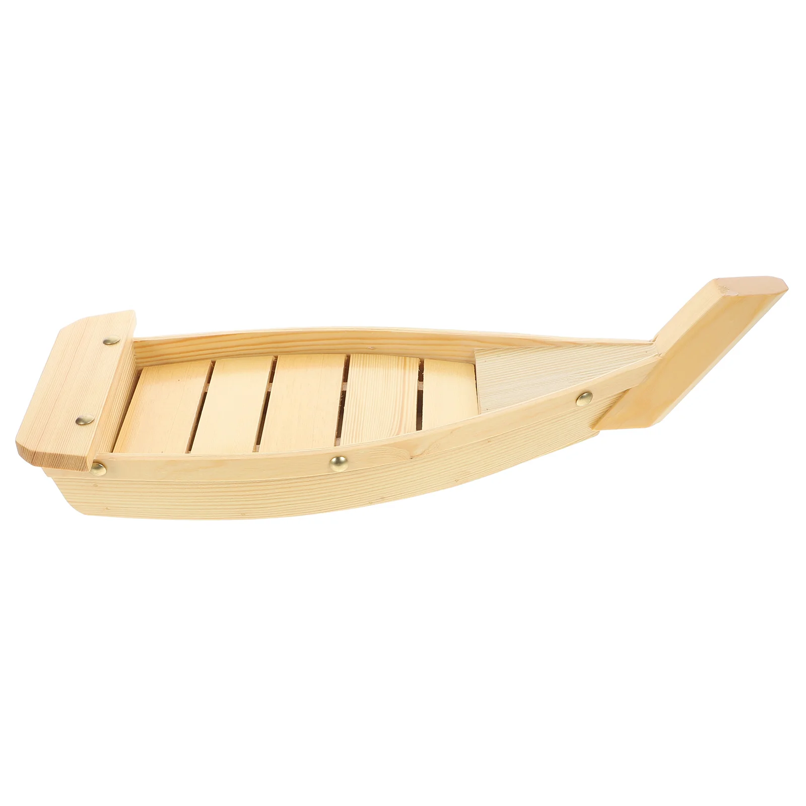 

Boat Shaped Dish Sushi Serving Platters Roller Japanese Style Snack Tray Bamboo Plates