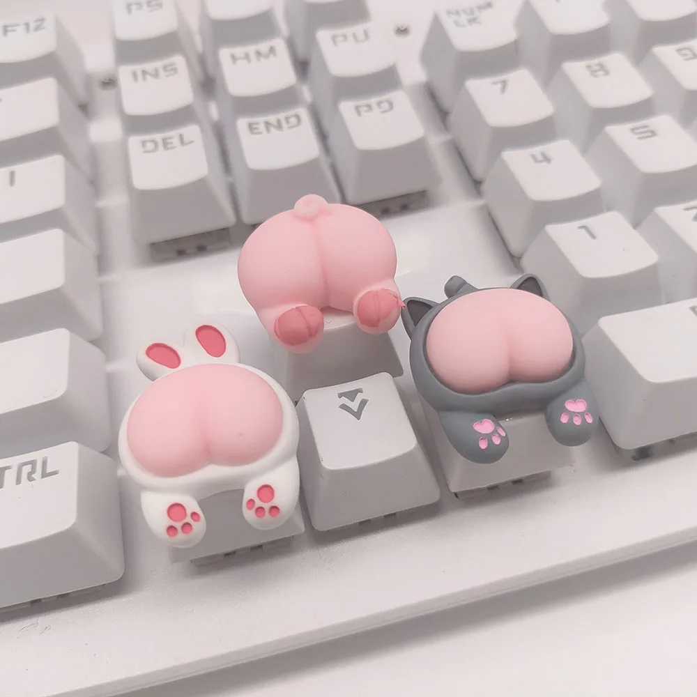 Cat Paw Butt Key Cap Animal Keycaps For Mechanical Gaming Keyboard Custom ESC Keycap Cherry Mx Switch For PC Gift For Birthday