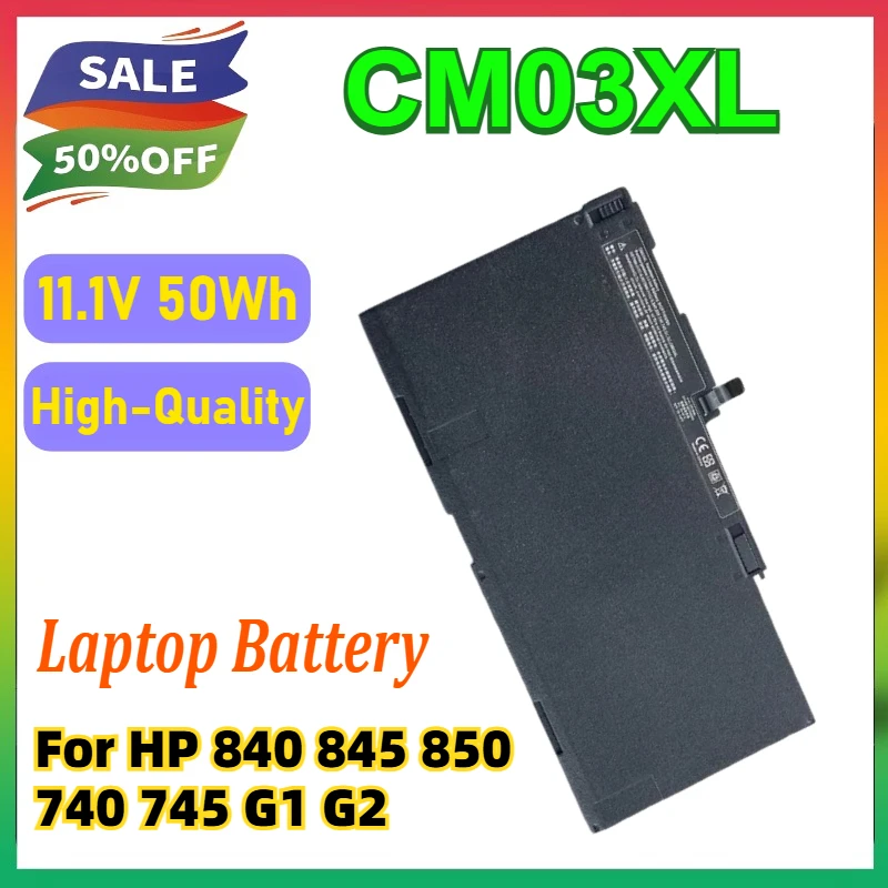 

CM03XL Laptop Battery 11.1V for For HP EliteBook 840 845 850 740 745 G1 G2 Series HSTNN-DB4Q HSTNN-IB4R LB4R E7U24AA 716724-171