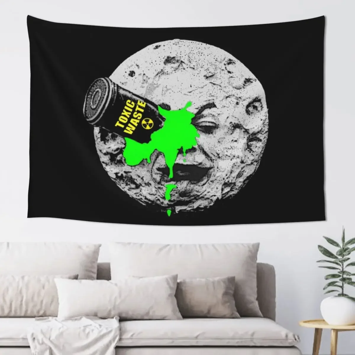 A Trip to the Moon Dump Tapestry Outdoor Decoration Decoration For Bedroom Tapestry