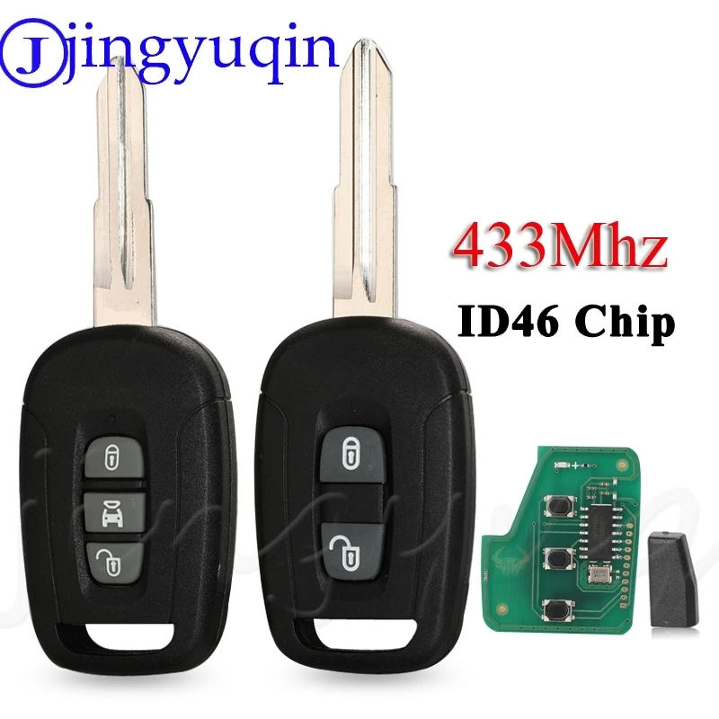 jingyuqin 2/3 przyciski wymiana inteligentny pilot samochodowy 434Mhz ID46 Pcf7936 Chip dla Chevrolet Captiva Opel Antara