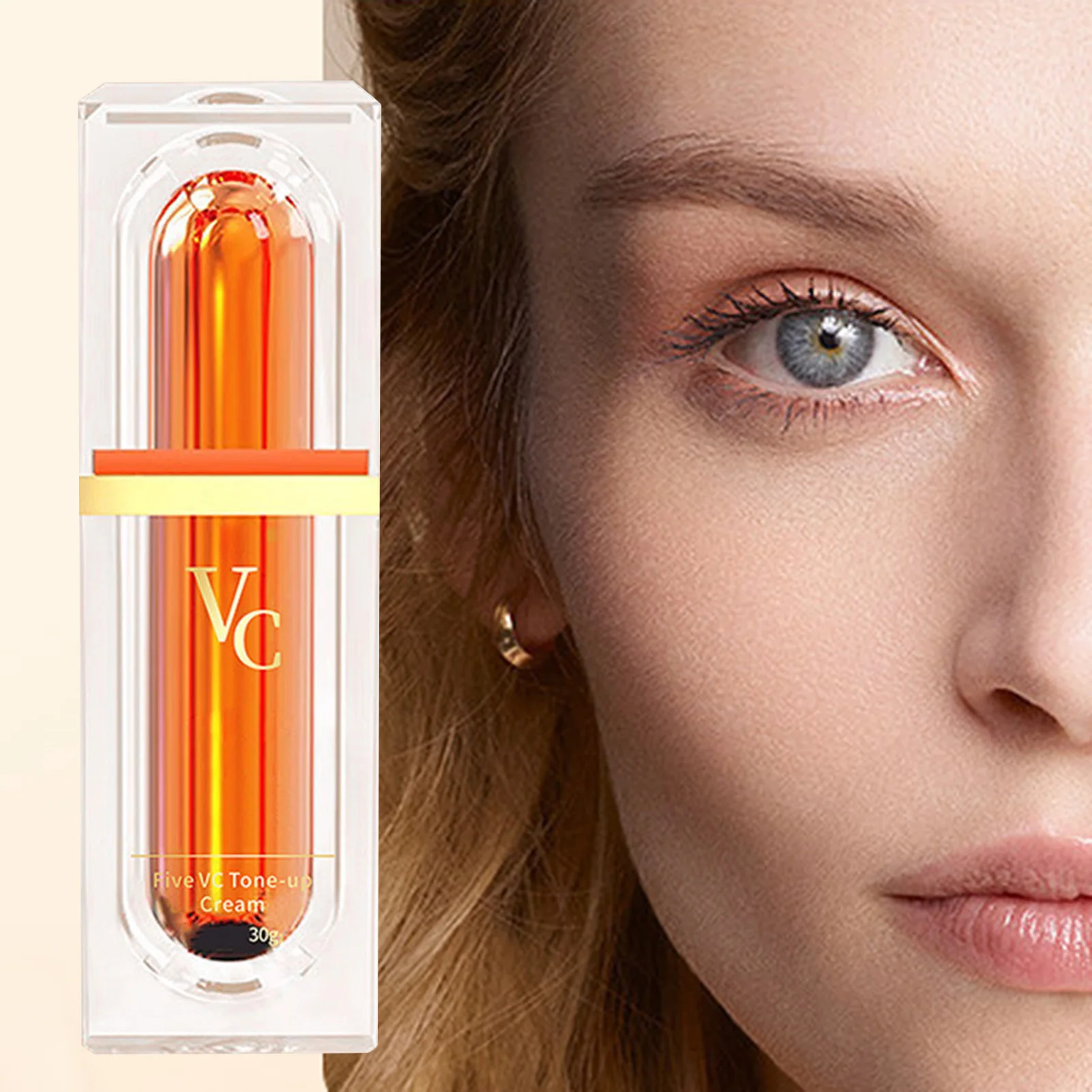 1/2/3pcs Japanese Vitamins C Makeup Tone-Up Cream Anti Aging Brightening Face Cream For Facial Skin Care Makeup Base Beauty