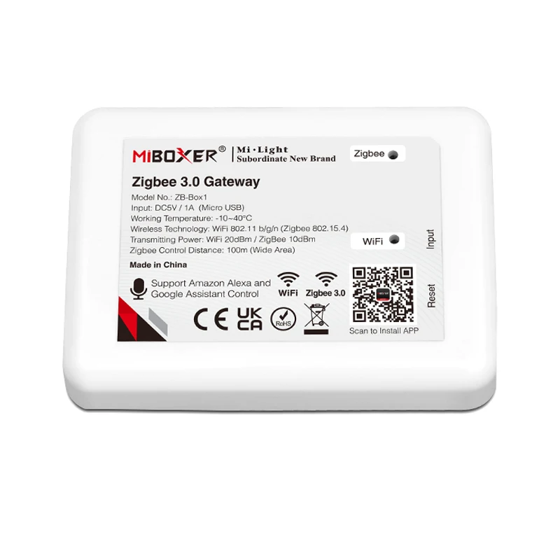 Miboxer Zigbee 3.0 Gateway Zb-box1 Zb-box2 Zb-box3  Wifi Led Controller 5v App Control Timer  For Milight Zigbee Product