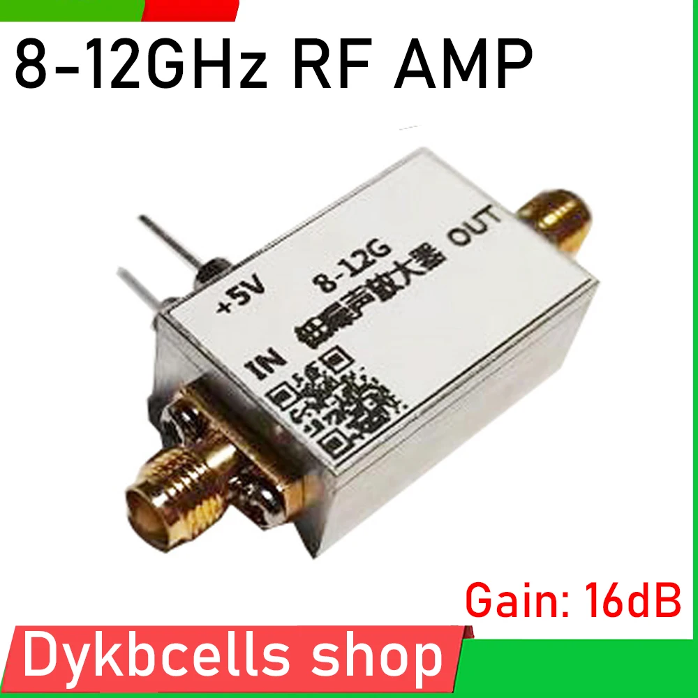 

8Ghz-12GHz low noise RF POWER AMP RF amplifier Gain: 16dB FOR C X-band VHF UHF FM Ham Radio AMP Receive transmit