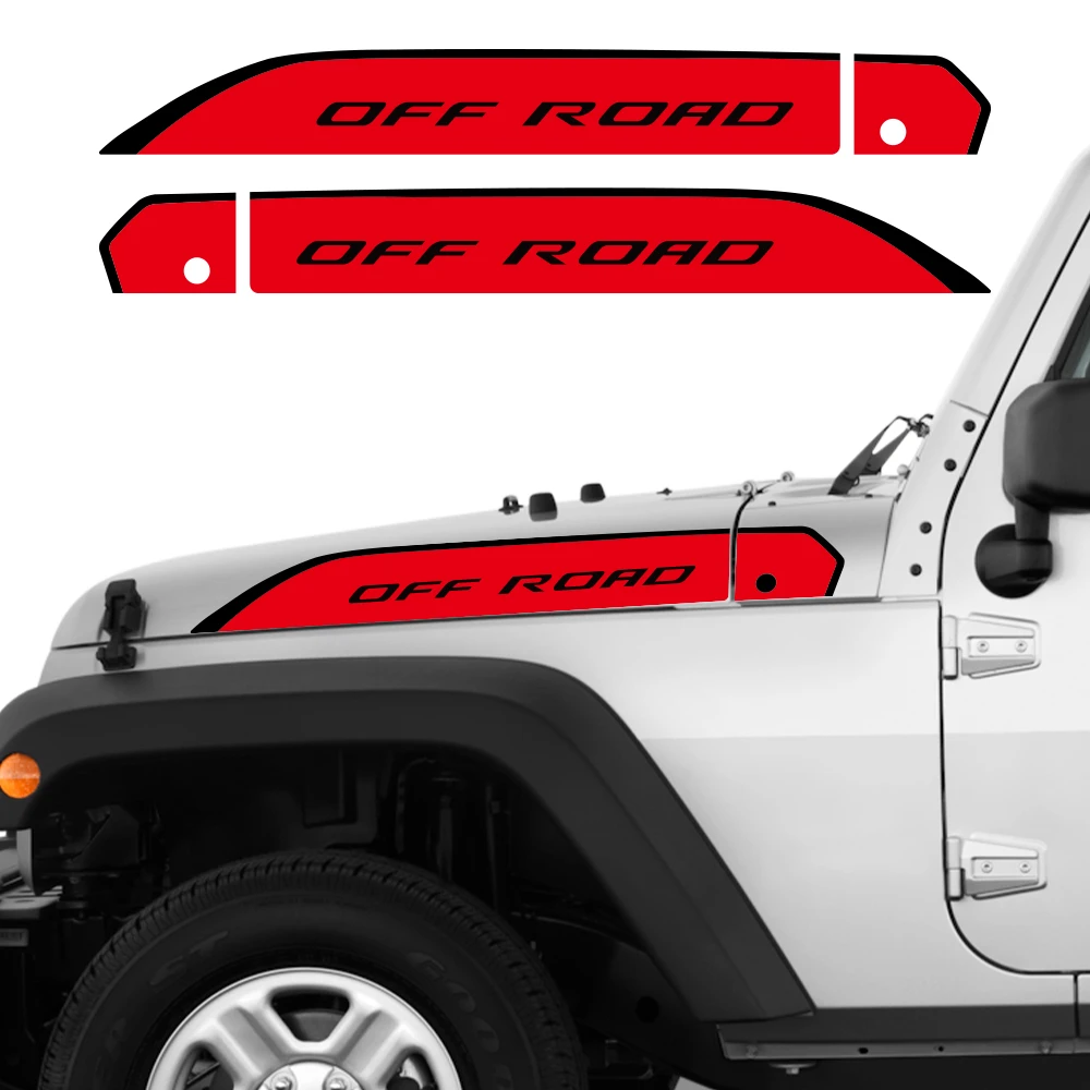 

Car Hood Side Fender Vinyl Sticker for JEEP Wrangler Gladiator JL JT 2018-2025 Off Road Decor Decal Auto Tuning Accessories