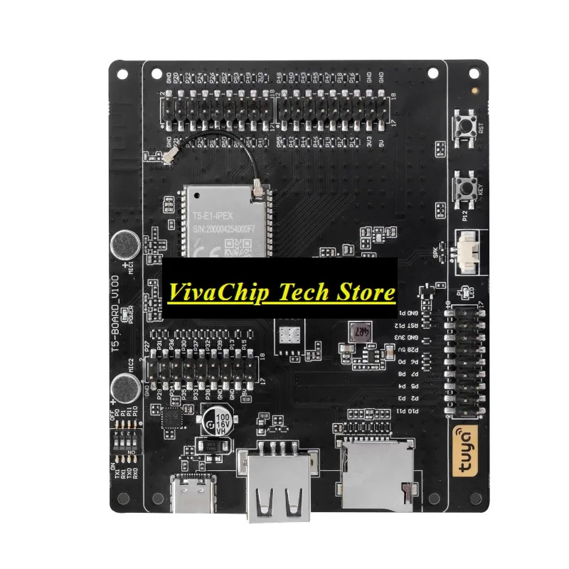VivaCTuyaOS T5AI-Board Development Board With T5-E1-IPEX WiFi/BLE Dual Mode Module