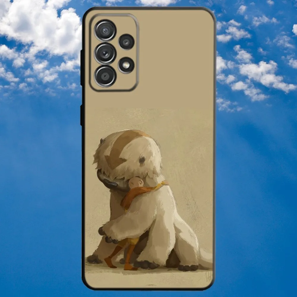 A-Avatar The Last Airbender Appa Yip Phone Case For Samsung S21,S22 Ultra,S20,S30 plus,S22 plus,S23,S30 ultra 5G Black Cover